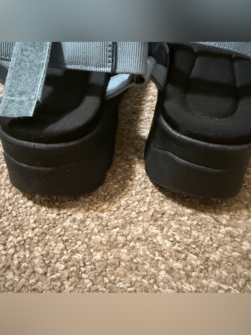 Teva Jadito Universal Sandals Comfort Easy Off/On Blue Black Velcro Size 10 EUC - Picture 10 of 12